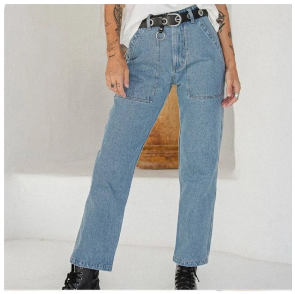 p&co 304 service fatigue pants denim jeans